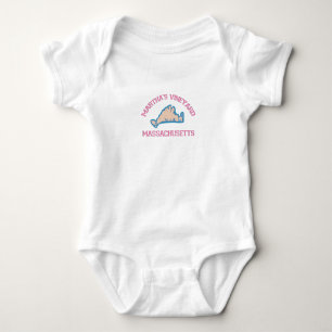 Body Para Bebê Design do "Mapa" de Martha's Vineyard.