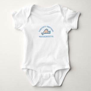 Body Para Bebê Design do "Mapa" de Martha's Vineyard.