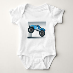 Body Para Bebê Design do Monster Truck Speedway-lover