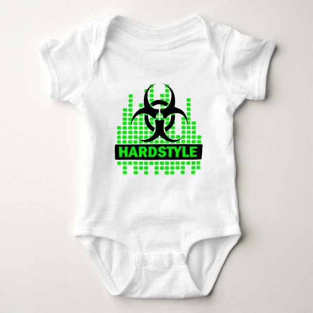Body Para Bebê Design do ritmo de Hardstyle (Frente)