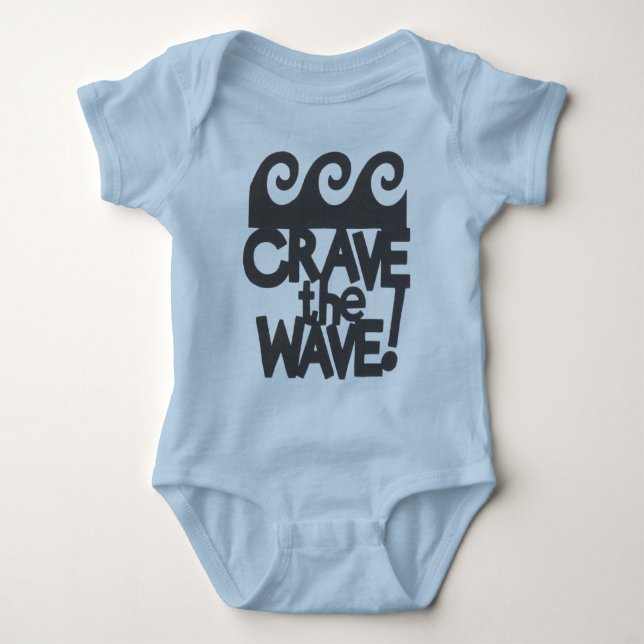 Body Para Bebê design do surfista (Frente)