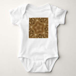 Body Para Bebê Design Elegante de Kaleidoscope Marrom