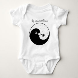 Body Para Bebê Design feito sob encomenda de Yin Yang do bodysuit