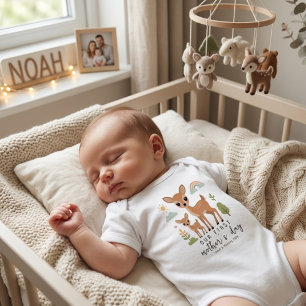Body Para Bebê Design Minimalista Dia das Mães Cervo Bebê