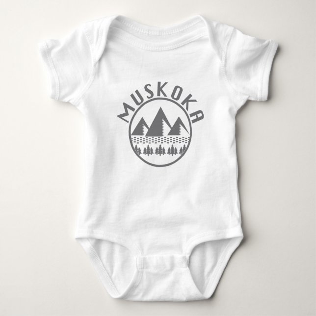 Body Para Bebê Design Muskoka - Bebê Jersey - Bodycase (Frente)