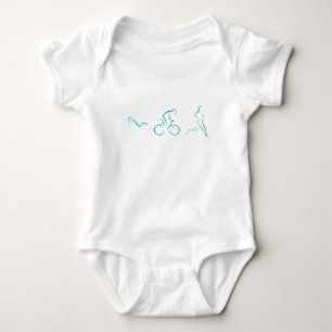 Body Para Bebê design para triatletas legal e original