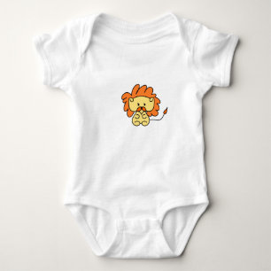 Body Para Bebê Design pequeno do leão