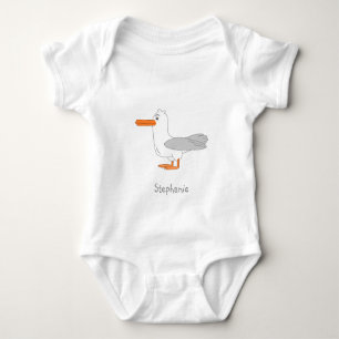 Body Para Bebê Design Personalizado da Gaivota