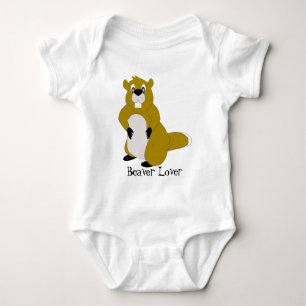 Body Para Bebê Design personalizado do castor