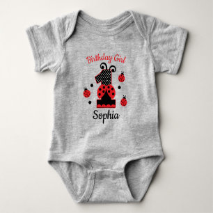 Body Para Bebê design personalizado do primeiro aniversário da la