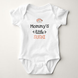 Body Para Bebê Design Personalizado Pequeno Sushi de [Qualquer
