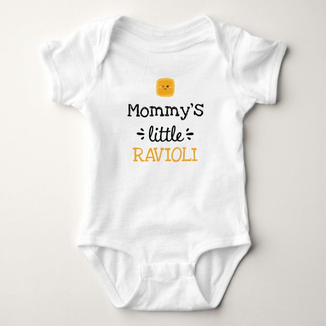 Body Para Bebê Design Personalizado | Pequenos Ravioli [de Qualqu (Frente)