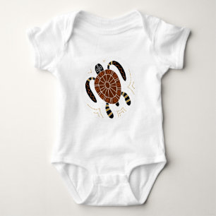 Body Para Bebê Design pontilhado tartaruga