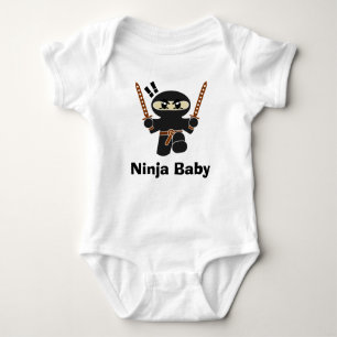 Body Para Bebê Designs Engraçados Ninja Baby