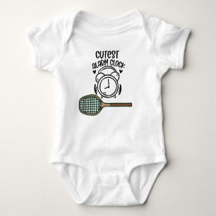 Body Para Bebê despertador de cutest tênis Racket