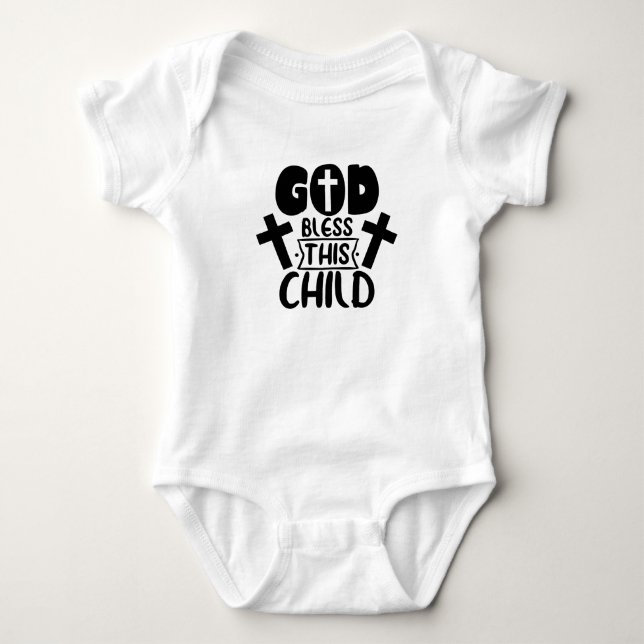 Body Para Bebê Deus abençoe Este Filho (Frente)