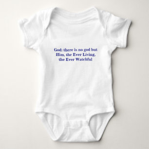 Body Para Bebê Deus: não há outro deus além dEle, o Eternamente V