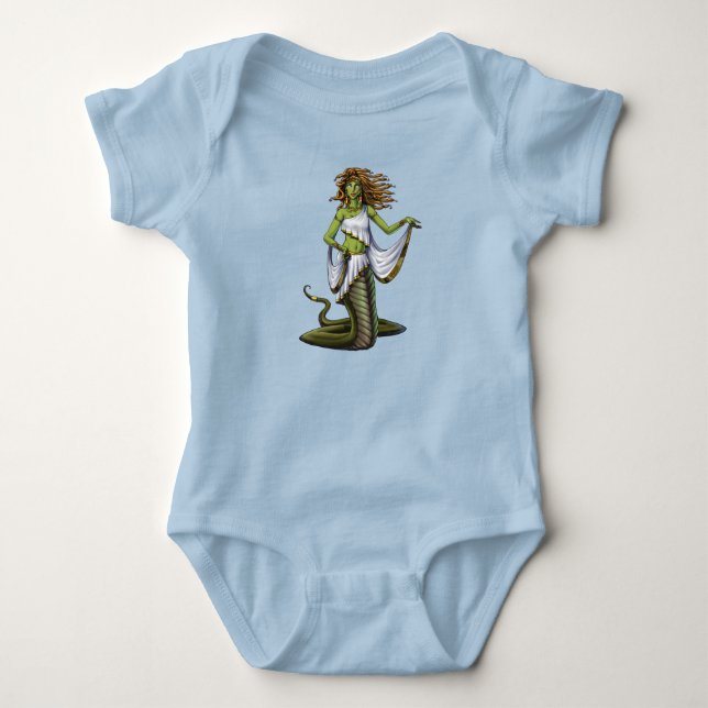 Body Para Bebê Deusa de mitologia grega Medusa (Frente)