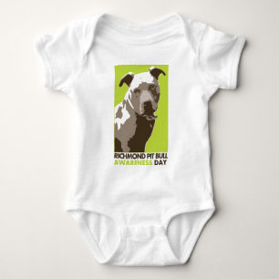 Body Para Bebê - dia da consciência do pitbull