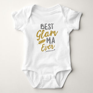 Body Para Bebê Dia das mães da avó das Glam-Mães