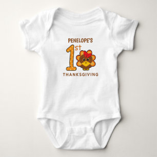 Body Para Bebê Dia de Ação de Graças de 🦃 Bebê