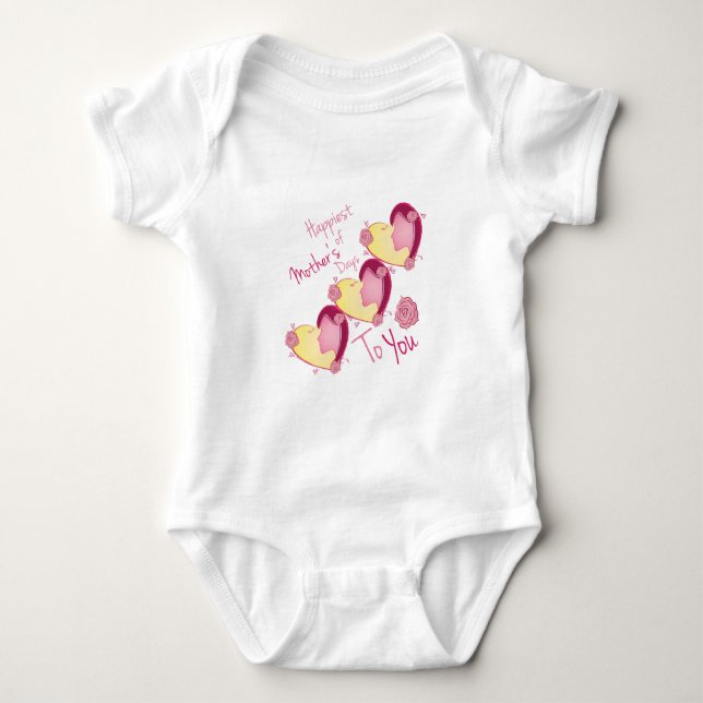 Body Para Bebê Dia de as mães (Frente)