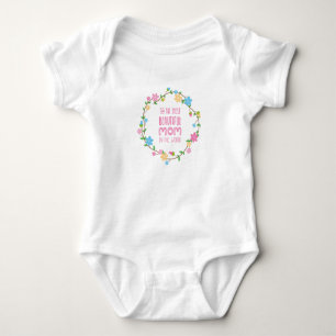 Body Para Bebê Dia de as mães da Mãe Mais Bonita Roupa de bebê
