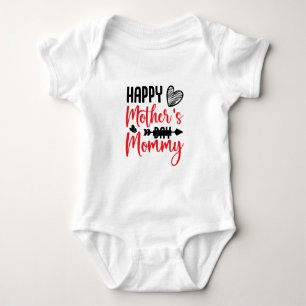 Body Para Bebê Dia de as mães de Dia de as mães feliz