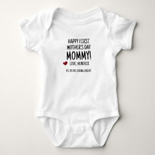 Body Para Bebê Dia de as mães Personalizado Personalizado