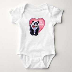 Body Para Bebê Dia de os namorados do Urso de Panda