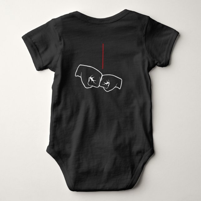 Body Para Bebê Dia de os pais (Verso)