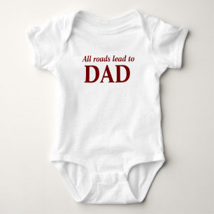 Body Para Bebê Dia de os pais de tributo ao pai