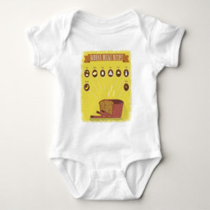 Body Para Bebê Dia do pão de banana - dia da apreciação