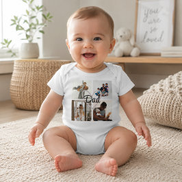 Body Para Bebê Dia dos Pais Personalizado com Foto e Texto