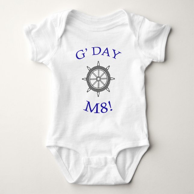 Body Para Bebê "Dia G M8!" (Frente)