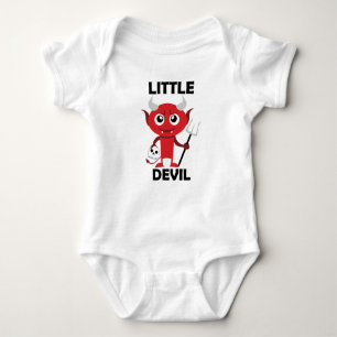 Body Para Bebê Diabo pequeno -  do Bodysuit do jérsei do bebê