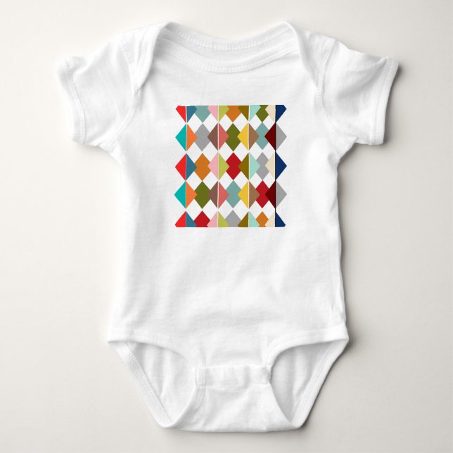 Body Para Bebê Diamond Quilt (Frente)