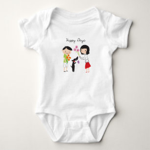 Body Para Bebê Dias felizes Cocos & nós gro do bebê