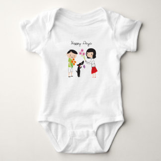 Body Para Bebê Dias felizes Cocos & nós gro do bebê