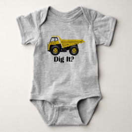 Body Para Bebê Dig It? - Bodysuit de Jersey para Bebê
