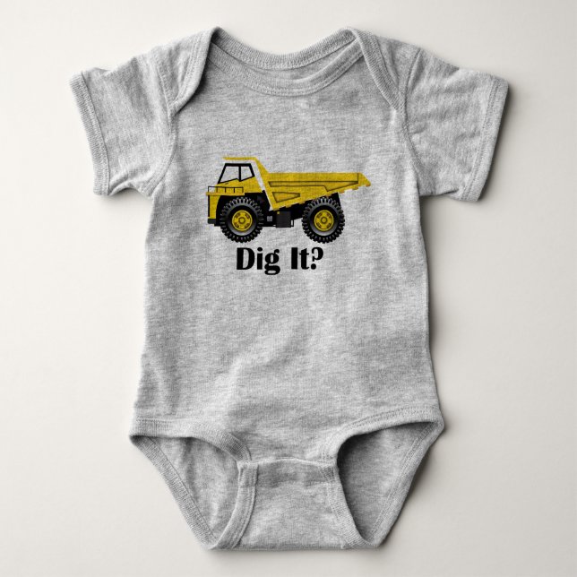 Body Para Bebê Dig It? - Bodysuit de Jersey para Bebê (Frente)