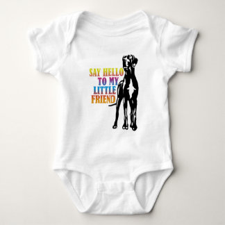 Body Para Bebê Diga Olá Ao Meu Amigo Pequeno