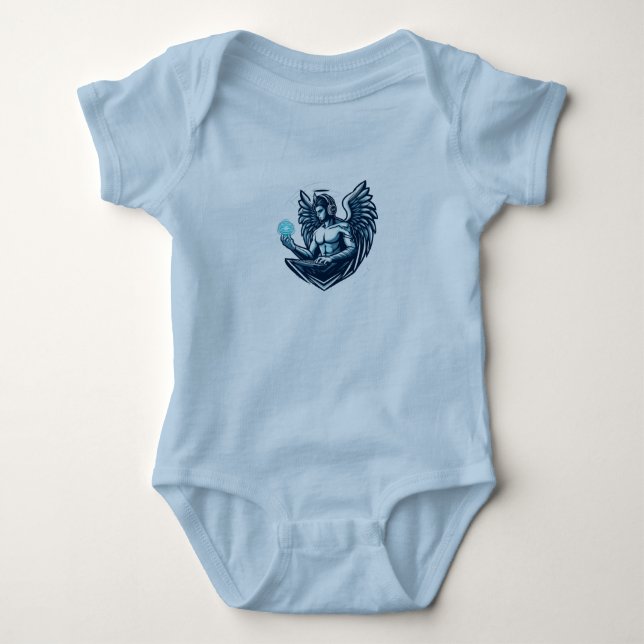 Body Para Bebê Digital Devil Angel: Esportes Guardian (Frente)