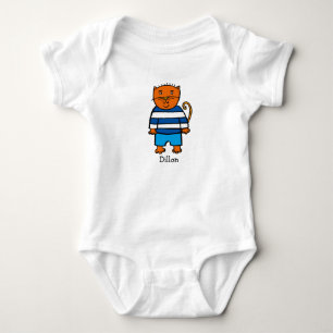 Body Para Bebê Dillon o Gato Personalizado