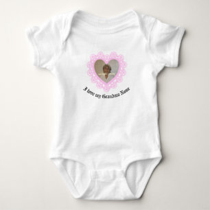 Body Para Bebê Dingus Heart Lace Frame