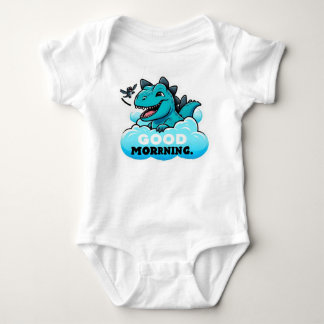 Body Para Bebê Dino Dawn Delight Nappy T-Shirt