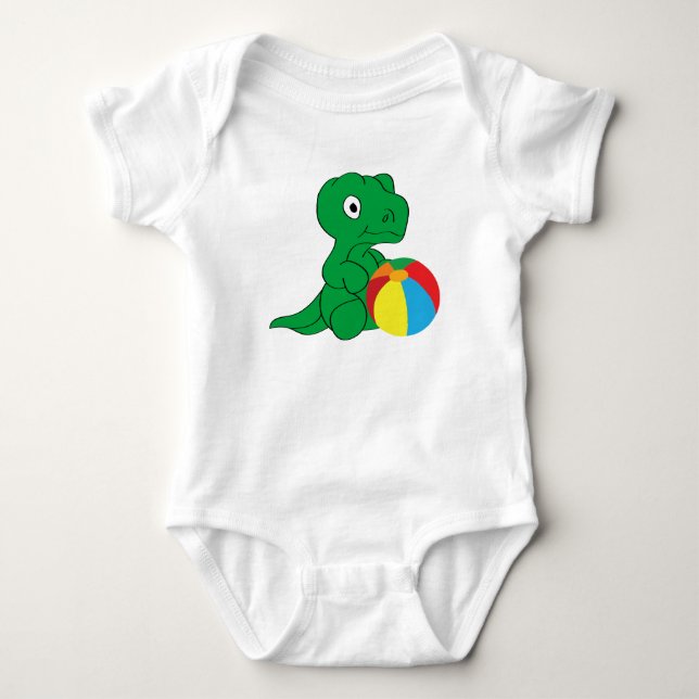 Body Para Bebê Dino e bola (Frente)