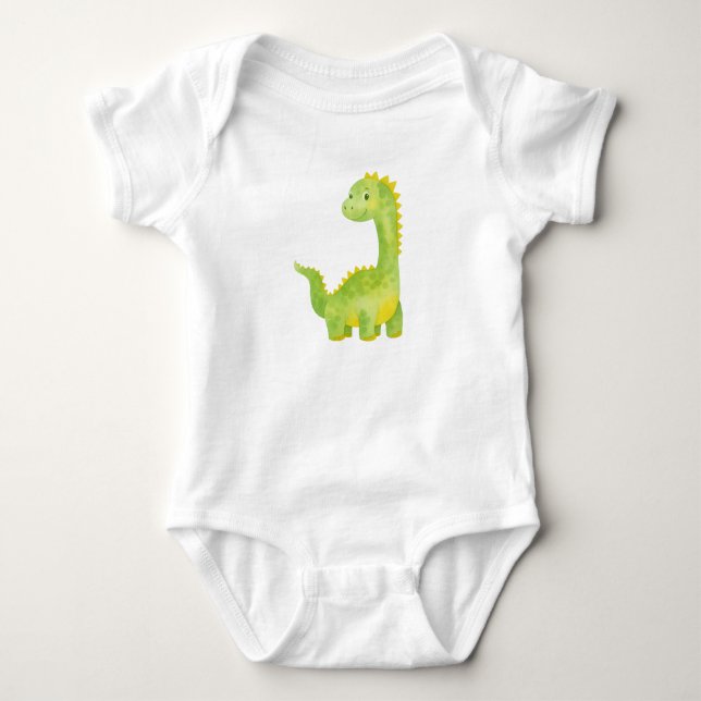 Body Para Bebê Dino Feliz (Frente)