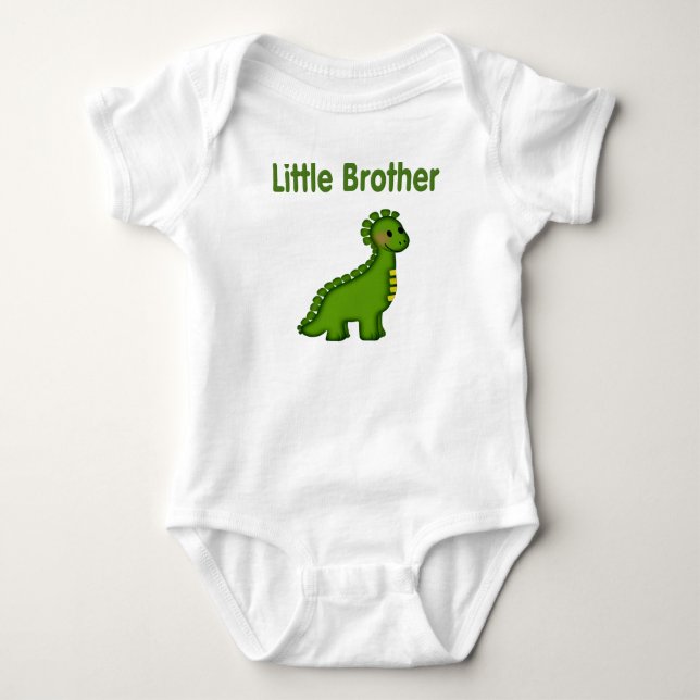 Body Para Bebê Dino Little Brother (Frente)