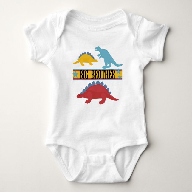 Body Para Bebê Dinossaur Big Brother (Frente)